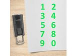 Set Di Timbri Combicraft Numeri Da 0 A 9 Verdi