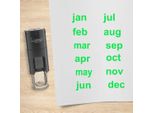 Set Di Francobolli Combicraft Mesi Da Gennaio A Dicembre Verde