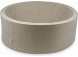 Piscina Asciutta 110X40Cm Velvet Soft Beige Senza Palline