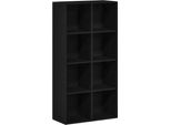 Vidaxl Libreria Look Rovere Nero 66X30X130 Cm Materiale A Base Di Legno