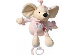 Peluche Con Macchina Giocattolo Baby Ono Mouse Rosa 31 Cm