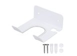Supporto Per Asciugacapelli A Parete In Acciaio Inox, Supporto Per Asciugacapelli Per Bagno, Bianco