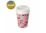 Koziol Thermobecher Iso To Go Holidays, Isolierbecher, Kunststoff, Strawberry Ice Cream, 400 Ml, 8004697