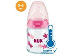 Nuk Biberon Anticolica Con Controllo Della Temperatura 120 Ml - Rosa