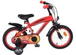 Bicicletta Per Bambini Disney Cars - Ragazzi - 14 Pollici - Rosso - Due Freni A Mano