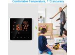 Termostato Di Riscaldamento Elettrico 16A Programmabile Settimanalmente Lcd Touch Screen Termostato Digitale Per Casa Scuola Ufficio Hotel
