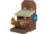 Kotarbau® Casetta Per Scoiattoli In Legno 14 X 25,5 Cm Gabbia Per Scoiattoli Casetta Per Scoiattoli Cibo Per Scoiattoli Casetta Per Noccioline Stazione Di Alimentazione Stazioni Di Alimentazione Per Scoiattoli Cassetta Di Nidificazione