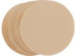 100Pcs 64Mm Filtro Caffè Rotondo Carta Filtro Caffè Naturale Non Sbiancata Per 1 O 2 Persone Misura