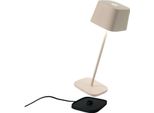 Zafferano Lampada A Led Da Tavolo Ofelia Pro Sabbia Ricaricabile E Dimmerabile - 2200-2700-3000K - 9H Massima Potenza