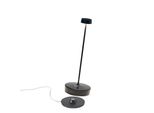 Zafferano Lampada A Led Da Tavolo Swap Pro Ricaricabile E Dimmerabile Nera - 2200-2700-3000K - 9H Massima Potenza