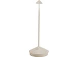 Lampada A Led Da Tavolo Pina Pro Sabbia Ricaricabile E Dimmerabile Senza Fili Zafferano 2200-2700-3000K IP54 Batteria Da 12H