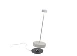 Zafferano Lampada A Led Da Tavolo Swap Pro Bianco Ricaricabile E Dimmerabile 2200-2700-3000K - 9H Massima Potenza