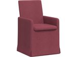 Vidaxl Sedie Da Pranzo 2 Pezzi Rosso Vino 57 X 67 X 95 Cm Tessuto