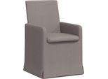 Vidaxl Sedie Da Pranzo 2 Pezzi Taupe 57 X 67 X 95 Cm Tessuto