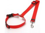 Inf Cintura Di Sicurezza Regolabile Per Auto Per Animali Domestici - Sicurezza Rosso