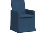 Vidaxl Sedie Da Pranzo 2 Pezzi Blu 57 X 67 X 95 Cm Tessuto
