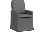 Vidaxl Sedie Da Pranzo 2 Pezzi Grigio Scuro 57 X 67 X 98 Cm Tessuto