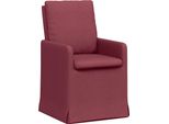 Vidaxl Sedie Da Pranzo 2 Pezzi Rosso Vino 57 X 67 X 98 Cm Tessuto