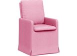 Vidaxl Sedie Da Pranzo 2 Pezzi Rosa 57 X 67 X 98 Cm Tessuto