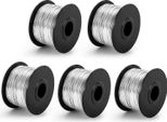 Filo Di Legatura Per Armature, 5 Pezzi 110M 0,8 Mm Filo Di Legatura Per Armature In Acciaio Bobina Di Filo Di Legatura In Acciaio A Basso Tenore Di Carbonio Di Ricambio Per La Macchina Automatica Di Legatura Delle Armature