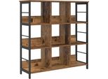 Vidaxl Libreria In Legno Vecchio 102 X 32 X 104,5 Cm Materiale A Base Di Legno