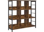 Vidaxl Libreria In Rovere Fumé 102 X 32 X 104,5 Cm Materiale A Base Di Legno