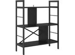 Vidaxl Libreria Look Rovere Nero 75 X 30 X 91 Cm Materiale A Base Di Legno