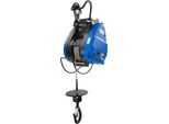 Argano Elettrico A Fune - Portatile - 1500 W 220 V - Capacità Di Carico 200 Kg - Radiocomando E Comando A Cavo - IP40 - Motore In Rame - Blu