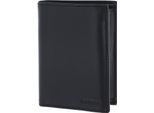 Oxmox Pelle Portafoglio Leather Rfid Protect KombiböRse Pure 2.0 Embossed Black Nero