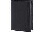 Oxmox Pelle Portafoglio Leather Rfid Protect KombiböRse Freedom Anchor Embossed Black Nero