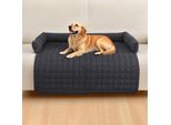 Letto Per Cani - Protezione Del Divano Per Animali Domestici, Tappetini Per Cani, Letto Per Animali Domestici, Coperta Per Cani Lavabile Per Divano Con Bordo, Cuscino Per Cani Antiscivolo Per Divano, Grigio Scuro