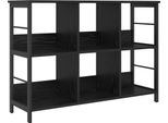 Vidaxl Libreria In Rovere Nero 102 X 32 X 72,5 Cm