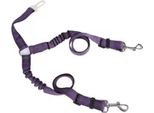 Inf Cintura Di Sicurezza Auto Doppia Per Animali: Guinzaglio Regolabile In Nylon Viola