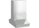 Vidaxl Mangiatoia Per Maiali Argento 82 X 51 X 91,5 Cm Acciaio Zincato