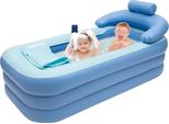Vasca Da Bagno Gonfiabile, Design Isolato, Comfort Salvaspazio, Blu
