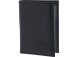 Oxmox Pelle Portafoglio Leather Rfid Protect KombiböRse Crab 2.0 Embossed Black Nero