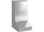 Vidaxl Mangiatoia Per Maiali Argento 55 X 38 X 76 Cm Acciaio Zincato