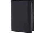 Oxmox Pelle Portafoglio Leather Rfid Protect KombiböRse Freedom Lion Embossed Black Nero