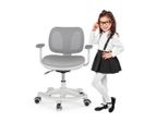 Sedia Da Scrivania Per Bambini Flexispot Sedia Girevole Ergonomica - Regolabile In Altezza Con Schienale Regolabile, Profondità Di Seduta, Per Bambini A Partire Da 6 Anni, Grigio