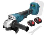 Smerigliatrice Angolare, Motore Brushless, Regolazione Continua Della Velocità, 2 Batterie