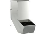 Vidaxl Mangiatoia Per Conigli Argento 12,5 X 26 X 28,5 Cm Acciaio Zincato