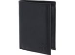 Oxmox Pelle Portafoglio Leather Rfid Protect KombiböRse Ox 2.0 Embossed Black Nero