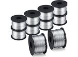 Filo Di Legatura Per Armature, 10 Pezzi 110M 0,8 Mm In Acciaio Filo Di Legatura Per Armature Bobina Di Filo Di Legatura In Acciaio A Basso Tenore Di Carbonio Sostituzione Per Macchina Automatica Di Legatura Di Armature