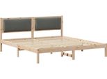 Vidaxl Struttura Letto Grigio Scuro 180 X 200 Cm In Legno Di Pino Massiccio