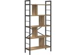 Vidaxl Libreria Artisan In Rovere 75 X 30 X 156 Cm Materiale A Base Di Legno