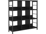 Vidaxl Libreria In Rovere Nero 102 X 32 X 104,5 Cm