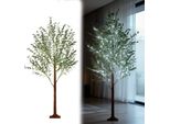 Yuenfong Albero Di Natale A Led Con Luci Albero Di Natale Illuminato Albero Di Natale Luminoso Per Natale, Primavera, Decorazione Interna (120 Cm, 180 Led, Bianco Freddo)