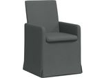 Vidaxl Sedie Da Pranzo 2 Pezzi Grigio Scuro 57 X 67 X 95 Cm Tessuto