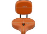 Sella Per Bicicletta, Imbottitura Confortevole, Schienale Regolabile, Arancione
