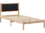 Vidaxl Struttura Letto Nera 90 X 200 Cm In Legno Di Pino Massiccio